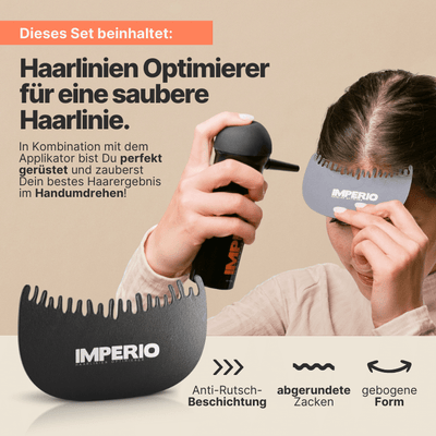 Streuhaar Präzisions - Set (Streuhaar, Applikator, Haarlinien Optimierer) - IMPERIO COSMETICS