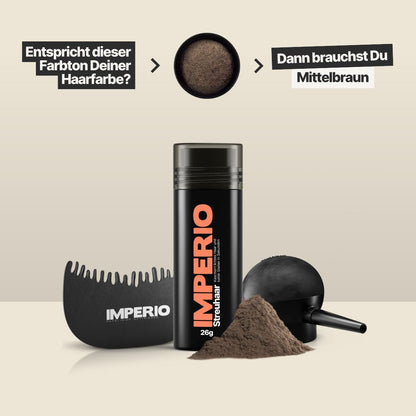 Streuhaar Präzisions - Set (Streuhaar, Applikator, Haarlinien Optimierer) - IMPERIO COSMETICS