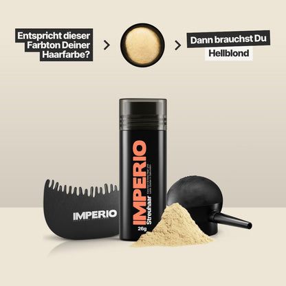 Streuhaar Präzisions - Set (Streuhaar, Applikator, Haarlinien Optimierer) - IMPERIO COSMETICS